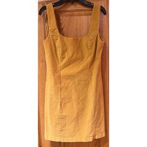 Tilly’s Sky and Sparrow Mustard Yellow Corduroy Sleeveless Dress‎ Juniors Small